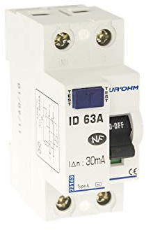 Interrupteur différentiel 63A 1P + N 30mA Classe A - EUR'OHM 23163