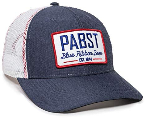 Pabst Blue Ribbon Mütze mit Netzrücken, Blau