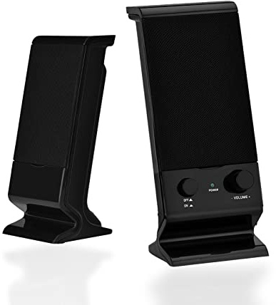 Cuifati Haut-parleurs D'ordinateur, Haut-parleurs Filaires pour PC de Bureau, Tablettes pour Ordinateurs Portables, Mini Haut-Parleur de Subwoofer USB 2.0