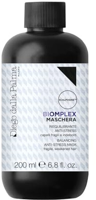Diego dalla Palma | BIOMPLEX - Maschera Capelli Riequilibrante Anti-Stress, Trattamento Rivitalizzante e Idratante, Rinforza i Capelli, con Limo Marino, 200ml