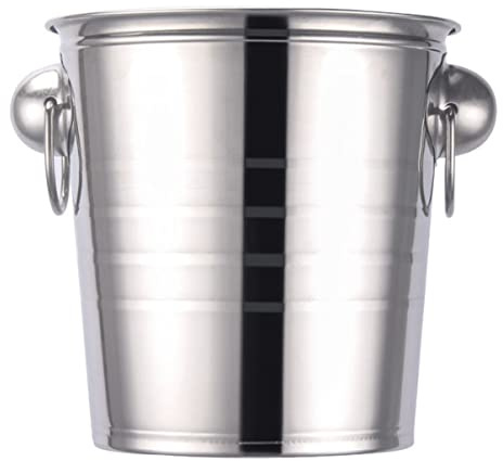 Seau à Glace Rond Épais de 11 L pour Bière Vin Fête Refroidisseur de Bouteille de Vin Isolé