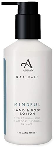 Arran Sense of Scotland Naturals Mindful Lemon and Patchouli Hand and Body Lotion (300ml) Fast Absorbing Non Greasy Vegan and Cruelty Free Hydration