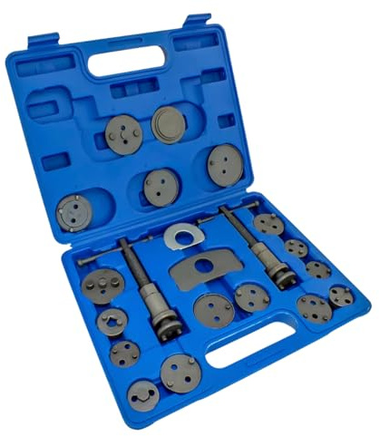 Dunnet Tools 21pc Disc Brake Piston Rewind Back Tool Kit Universal Car Auto Wind Back Caliper Mechanics Hand Tools Professional Diy Disc Brake Tool Kit