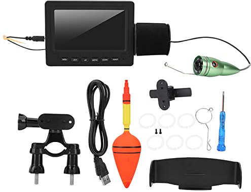 Agatige Fischfinder-Kit, 4,3-Zoll-Farb-Fishfinder Und Sonar-Geber Unterwasser-Visueller Fischfinder-Videokamera-Angel-Kit (F008G-15M-IR)