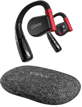 Cleer ARC II Sport Open Ear Headphones, True Wireless Ear Buds with Dual Mic, Sweat Resistant, Multi-Point Connect, 35 Hrs Playtime, Secure Fit, Bluetooth 5.3 Earbuds with Ear Hooks, Preset EQ, Black