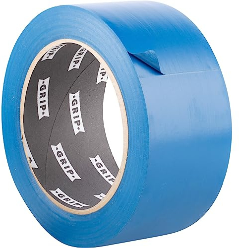 GRIP Eventbasics Ruban adhésif en PVC bleu 50 mm x 33 m - Ruban adhésif en PVC GT 802 - Mat - Extrêmement élastique et extensible - Haute résistance à la déchirure - Imperméable