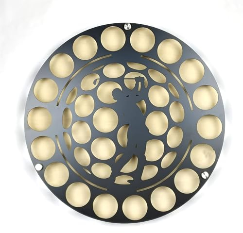 SerendipitousWhisper Golfball Vitrine – personalisierter Golfball-Halter – Golfgeschenke für Papa – Vatertagsgeschenke Ausstellen und Sammeln Golfball-Vitrine zur Wandmontage