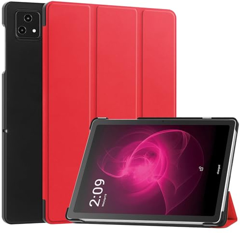 Kepuch Custer Hülle für T-Mobel Revvl Tab 5G 10.36,Smart PU-Leder Hüllen Schutzhülle Tasche Case Cover - Rot