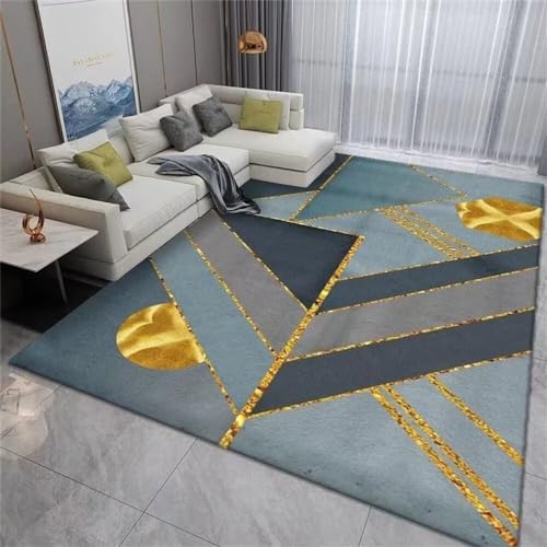 RUGMRZ Kinderteppich Wald Salon Auslegware grau-Blaue Wohnaccessoires für das Wohnzimmer können viele Jahre verwendet Werden und sind verschleißfest Flickenteppich Waschbar 140X200CM