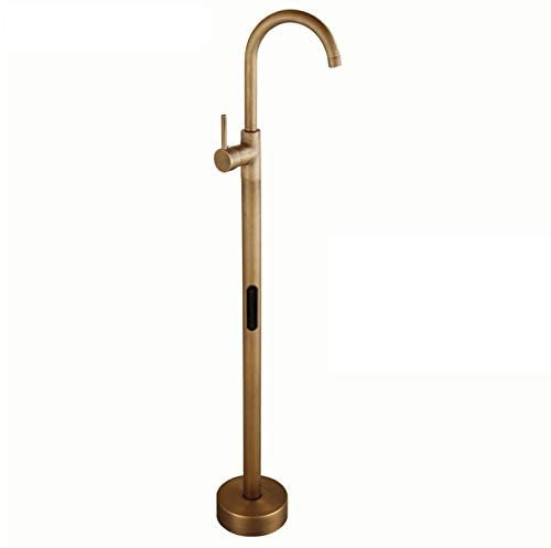 Robinet de baignoire sur pied monté au sol, mitigeur à poignée unique avec douche à main, mitigeur à 2 poignées