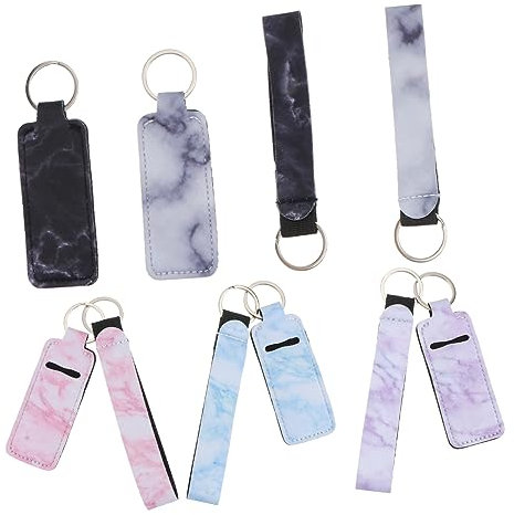 Lot de 10 Porte-rouges à Lèvres en Néoprène pour Femme Porte-clés Créatif pour Crème à Lèvres