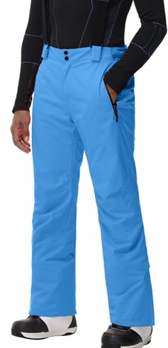 HOTIAN Herren Skihose Wasserdicht Wasserdicht Schneehose Atmungsaktive Warm Outdoorhose Hosenträger Schneehosekihose Winter Snowboardhose Trekkinghose
