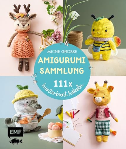 Meine große Amigurumi-Sammlung – 111x kunterbunt häkeln: Niedliche Figuren zum Kuscheln und Verschenken | Fünf Bücher im Bundle – Mit allen Grundlagen Schritt für Schritt