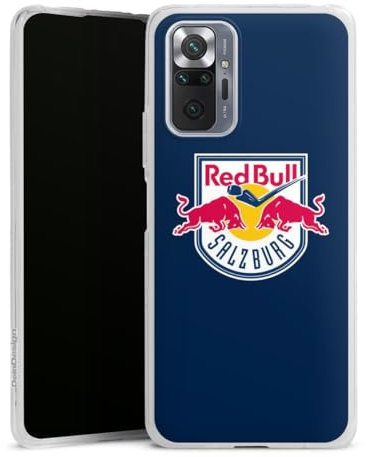 DeinDesign Silikon Hülle kompatibel mit Xiaomi Redmi Note 10 Pro Case transparent Handyhülle EC Red Bull Salzburg Offizielles Lizenzprodukt Eishockey