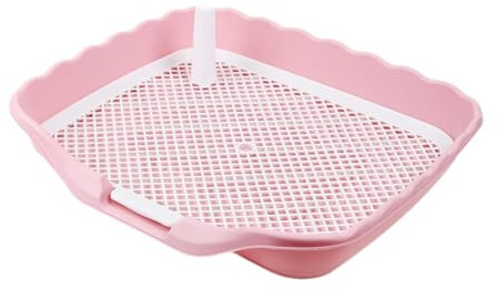 perfk Hundetraining Töpfchen, Welpen Toilette, Haustier Pissschale für Innen, Rosa