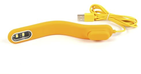 PicoSoft, LED-Leuchte, gelb Nano-Aquarium Lampe, Aquaristik Pflanzenlicht | Flexible Magnetleuchte, 1 W, 100 Lumen, für kleine Aquarien, Aquascaping, Flaschengarten, Wabikusa und Nano-Aquaristik;