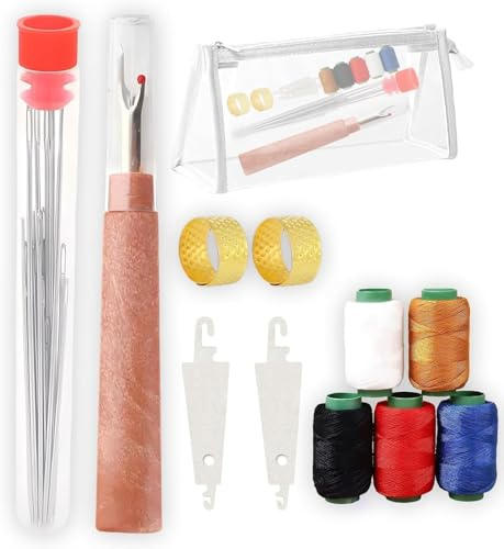 Big Eye - Kit di aghi da cucito in acciaio inox, 37 pezzi, per principianti e uso quotidiano