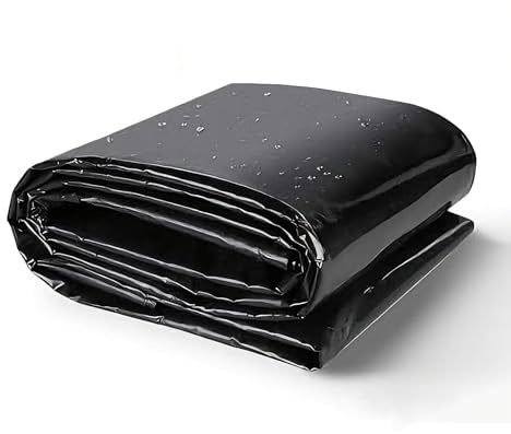 Heavy Du Damm Liner 0,12 mm svart trädgård pool medlem för fiskdammar fontäner vattenfall och vattenträdgårdar storlekar: 2x5m 2x8m 3x6m 3x8m 5x9m 6x10m 8x10m