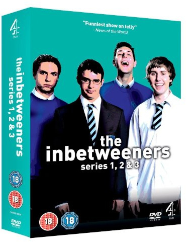 The Inbetweeners: Channel 4 Complete Series 1, 2 & 3 + DVD Exclusive Extras And Deleted Scenes (3 Disc Box Set) [DVD]