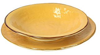 Novità Home Dinner Plates Set of 4 Yellow