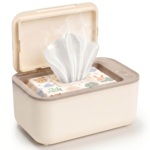 CHEFHANDY Baby Wipe Warmer and Baby Wet Wipes Dispenser, Smart Precise Temperature Control Large Capacity Evenly Overall Heating Silence, Wipes Warmer for Babies Portable Wipe Warmer, Yellow