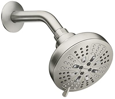 Moen 200W0SRN Hydro Energetix Eight-Function 5 Diameter Spray Head Standard, Brushed Nickel