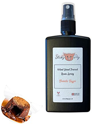 Espray mediano hecho a mano altamente perfumado para habitación, ambientador de larga duración, fuerte fragancia, regalo de aire (Treacle Toffee)