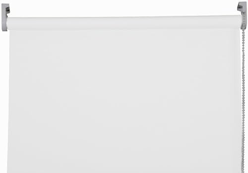 Apex Furnishings White Blackout roller blinds for windows, Thermal Insulated UV Protection Child Safety Trimmable Easy Fit Home office Window Blinds W 60cm x L 165cm