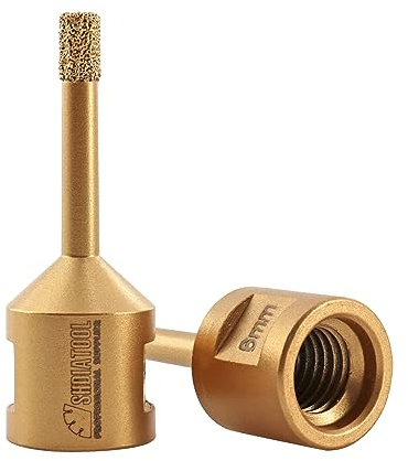 SHDIATOOL Punte per carotaggio diamantate 6MMx2, Tazza per piastrelle Filettatura M14, Fresa per gres porcellanato marmo ceramica granito mattoni