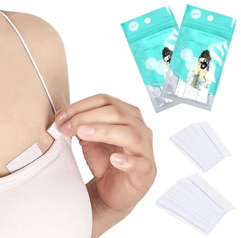 CULEO Cinta adhesiva de lencería para mujer, cinta doble cara ropa fashion tape 72 cintas adhesivas invisibles de doble cara para ropa tela cuerpo zapatos y otras telas