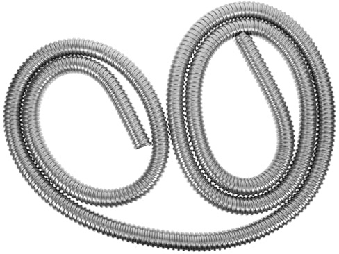 Kabelschutzschlauch für Kabel, 304 Edelstahl, Flexibel, Abriebfest | Heimkino und Tv, Silberne Hülse, Langlebig, als Metallrohr zum Schutz von Leitungen
