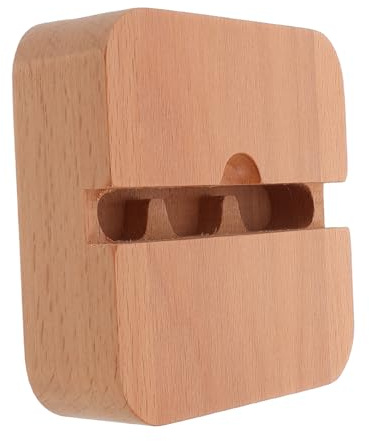 Angoily Soporte Amplificador de Sonido para Teléfono Móvil de Madera Natural Compacto y Portátil Mejora Volumen sin Electricidad para Escritorio y Viaje