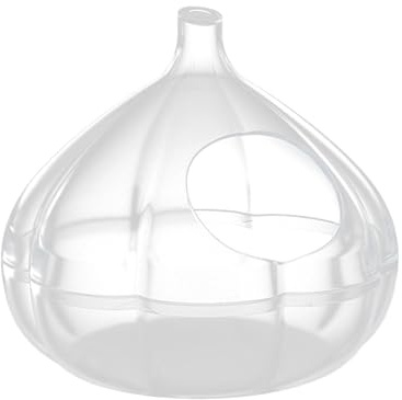 Vitlök-hamster sandbad – transparent liten djurlåda, livsrumstillbehör | Hållbar, kreativ, modern design, att med, rengöra, upptäcka, gömma, dekoration för hamstrar, racing