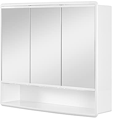 Jokey Spiegelschrank Lymo mit Ablage, 58 cm breit, Kunststoff Spiegelschrank in Weiß