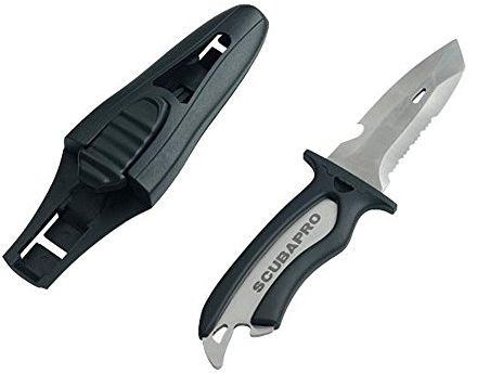 Scubapro MAKO Edelstahl Tauchen Messer für Tauchen, Schnorcheln oder Sport Wasser