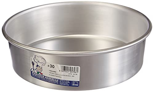 Konische Kuchenform mit Rand aus Aluminium, Durchmesser 30 cm, Höhe 8 cm