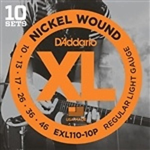D'Addario D'Addario EXL110 Electric Guitar Strings - Light - 10 Pack