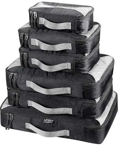 G4Free 3 Stück / 6 Stück / 7 Stück Packing Cubes Organizer für Koffer Gepäck Reise-Set