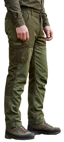 Mens Game Excel Ripstop Trousers | Waterproof | Breathable | Taped Seams (36) Olive