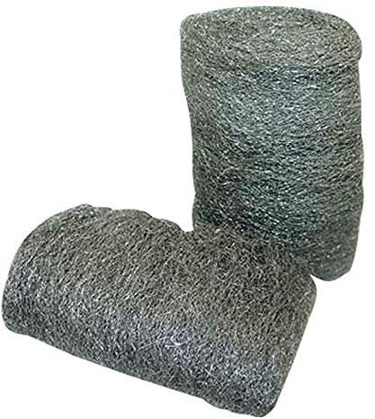 Merriway BH04379 3 x 20 g ASW112 Steel Wool No.1-2 Grade - Medium , Grey