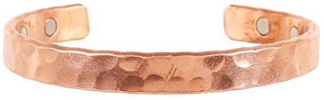 Touchstone Indian handgjort koppararmband fred chakra yoga meditation mantra smycken manschett för kvinnor och män., large, Koppar