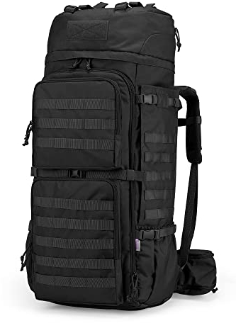 Mardingtop 75L Taktischer Rucksack Trekkingrucksack mit Regenhülle，MOLLE-system Wanderrucksack Großen Kapazität Backpack Outdoor Rucksack für Trekking,Wandern und Camping