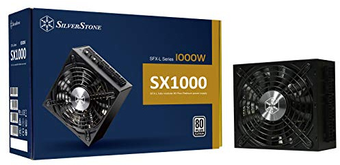 SilverStone Technology SX1000 Platinum, 80 Plus Platinum 1000W Fully Modular SFX-L Power Supply, SX1000-LPT-X V1.1