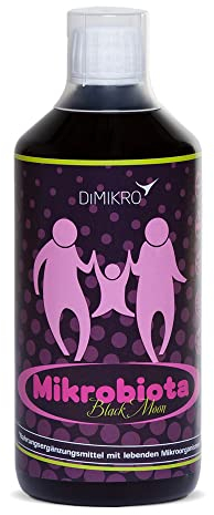 Mikrobiota - Effektive Mikroorganismen zum Einnehmen ! Nahrungsergänzungsmittel mit lebenden Mikroorganismen - 31 Bakterienstämme für die optimale Balance des Mikrobioms. (Black Moon)