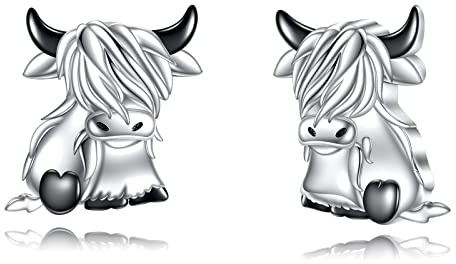 Huhn/Hase/Ananas/Pinguin/Ente/Hund/Marienkäfer/Honigbiene/Fußball/Baseball/Krabben Ohrringe 925 Sterling Silber Ohrringe Tiere Obst Schmuck Geschenke für Ladies Damen