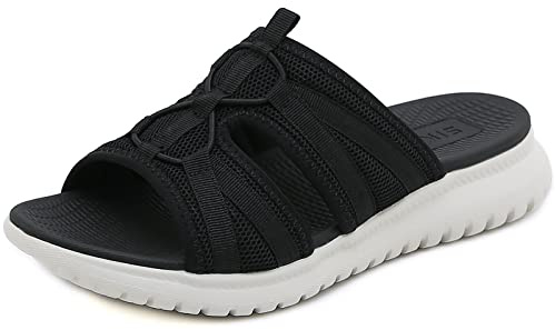 Acfoda Sandales Femme Été Léger Mode Orthopedique Chaussures | Claquettes Plage,Plates,Confortables,Nus Pieds