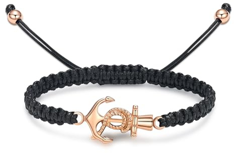 AIWENXI Urnenarmband Fischhaken Einäscherungsschmuck für Asche Anker Asche-Armband für Männer Frauen Andenken Anhänger Gedenkschmuck Geschenke