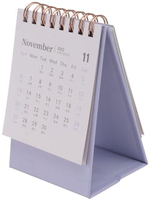NAMOARLY Mini-tischkalender Faltbarer Kalender Für Zuhause Und Büro Schlicht Und Modern Platz Sparend Memo-geschenk