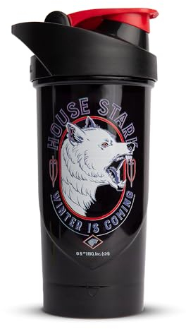 Shieldmixer Hero Pro Classic Shaker Stark - BPA-frei - Gym Zubehör - Eiweiss Shaker - Fitness Trinkflasche - Schwarz - 700ml