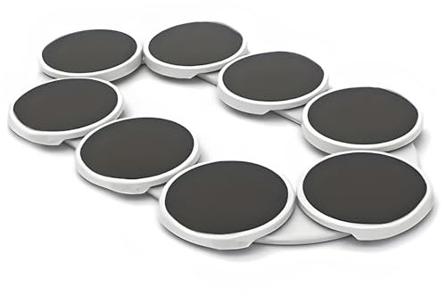 Morlinca 360° Drehbarer Esstisch Drehteller, Drehbarer Esstisch Tablett, Drehtablett für Tisch für Rechteckige Tische, Ideal für Küchenarbeitsplatten und Speisekammern,A